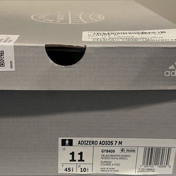 NEW w BOX ADIDAS UNISEX ADIZERO ADIOS 7 RUNNING SHOES GY8409 SIZE 11 main image 10